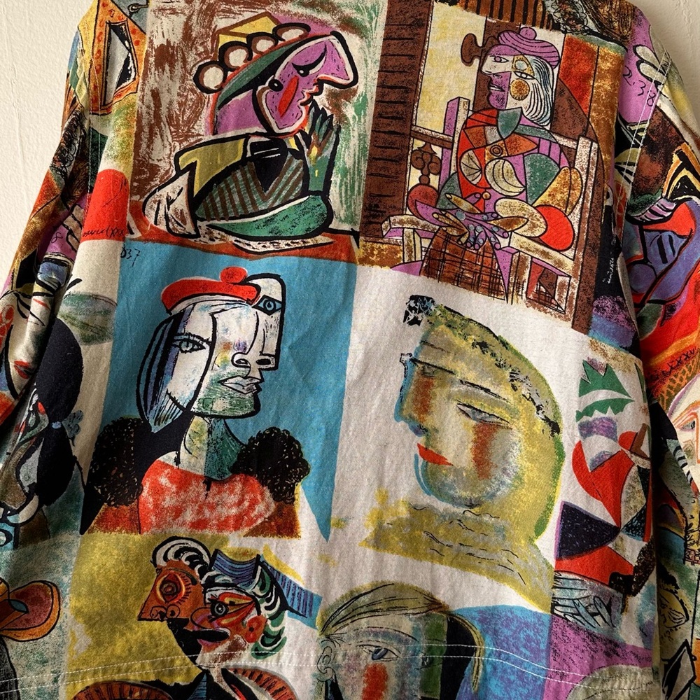 Vintage Kaktus Picasso Linen Jacket - M - Picture 11 of 16